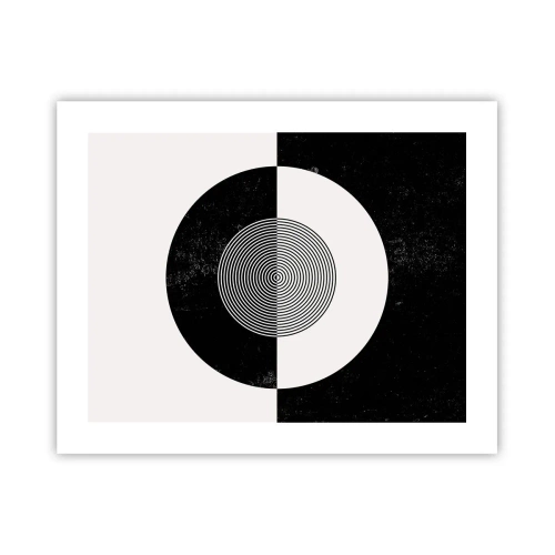 Poster - Harmony in Black and White - 50x40 cm