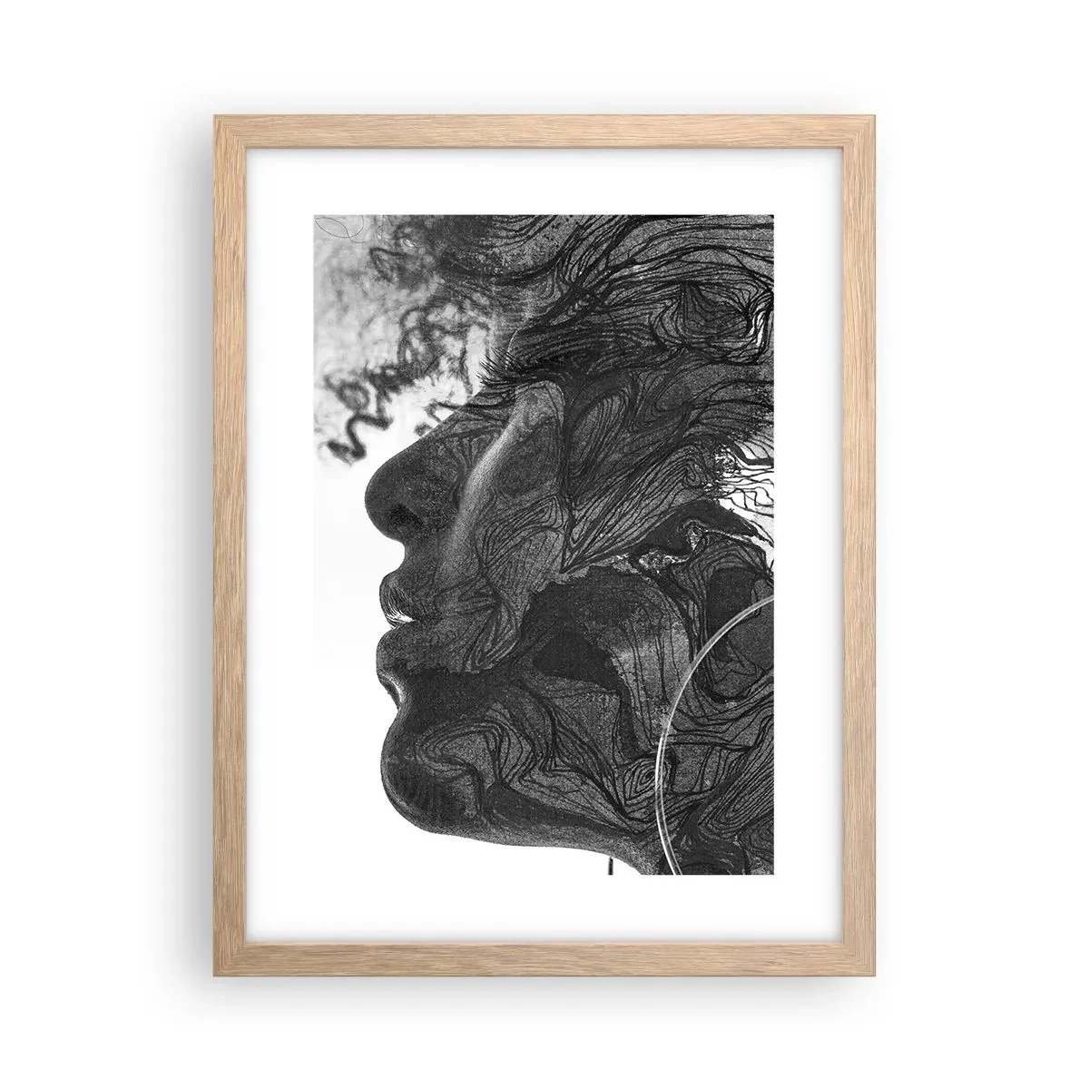 Poster in light oak frame - Wrapped up in Dreams - 30x40 cm