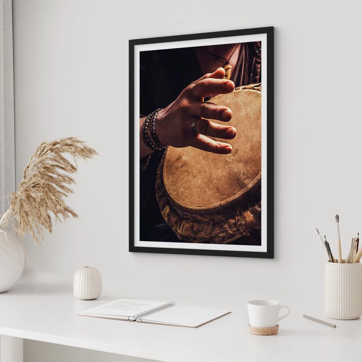 Poster in black frame - In the Rhythm of the Heart - 61x91 cm