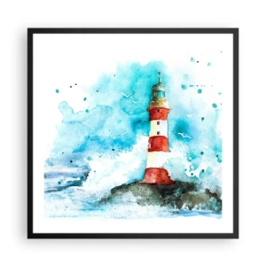 Poster in black frame - Unity of Elements - 60x60 cm