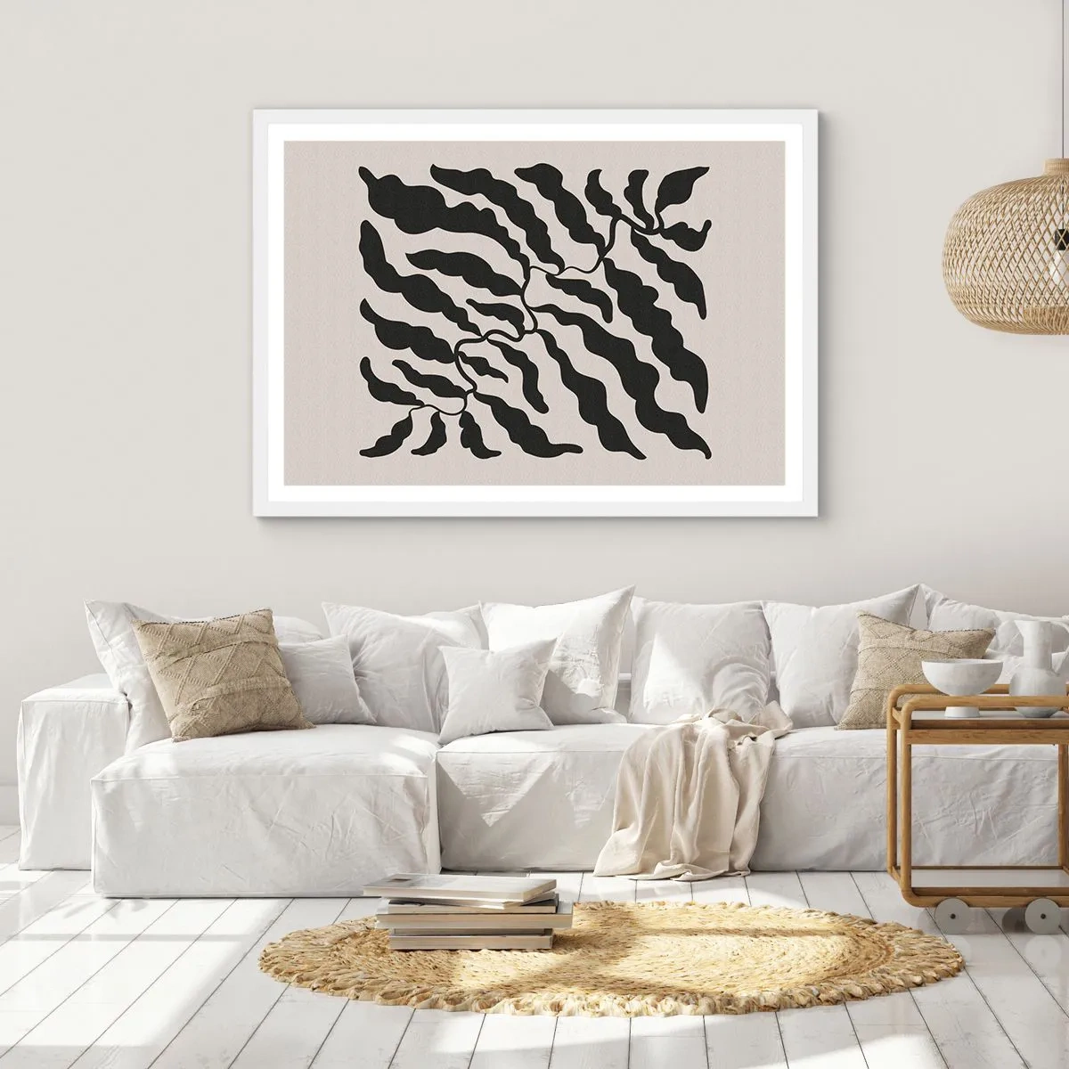 Poster in white frmae - Nature of a Square - 70x50 cm