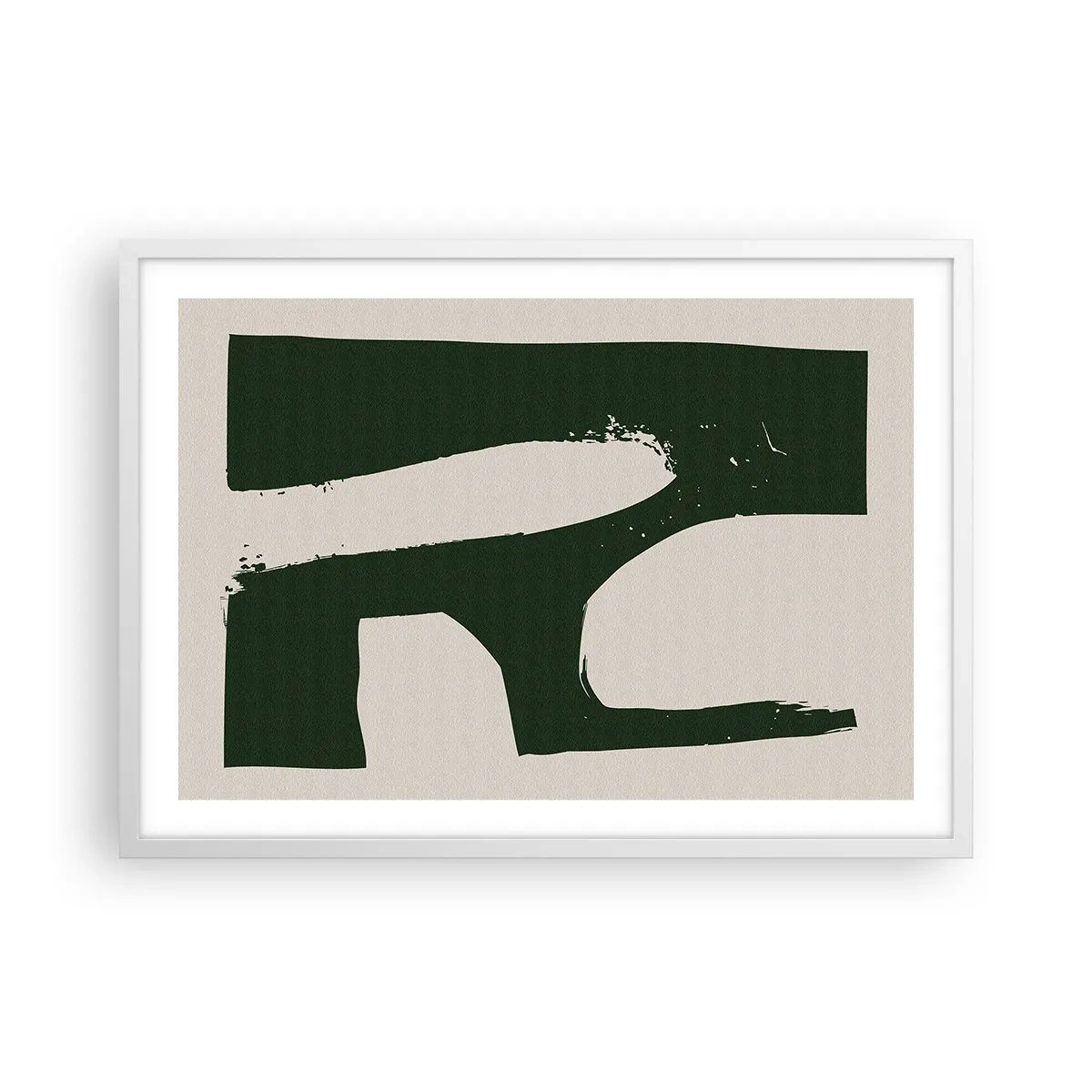 Poster in white frmae - Whiteness of the Bay - 70x50 cm