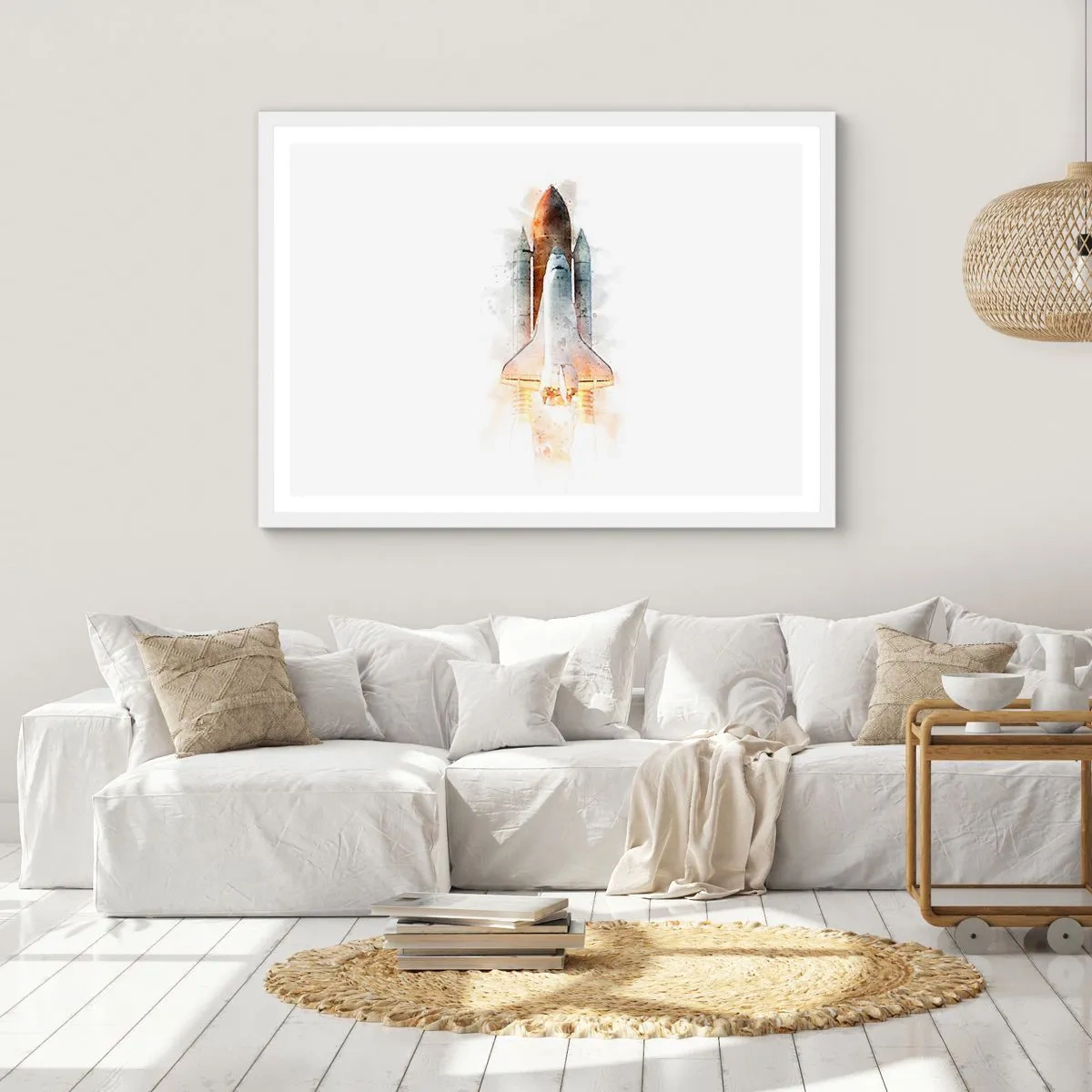 Poster in white frmae - Explorers Get Ready - 40x30 cm