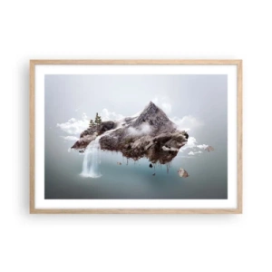 Poster in light oak frame - In the Eye of a Surrealist - 70x50 cm