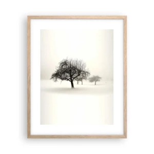 Poster in light oak frame - Winter Dream - 40x50 cm