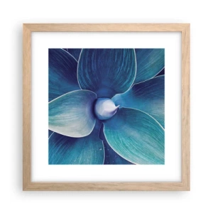 Poster in light oak frame - Blue from the Sky - 30x30 cm