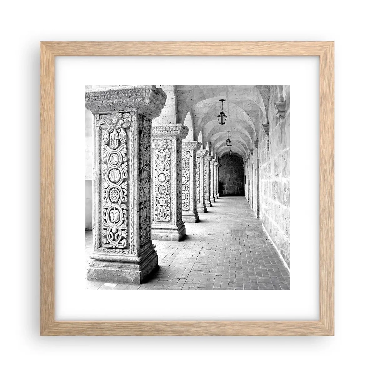 Poster in light oak frame - Where is this Going...? - 30x30 cm