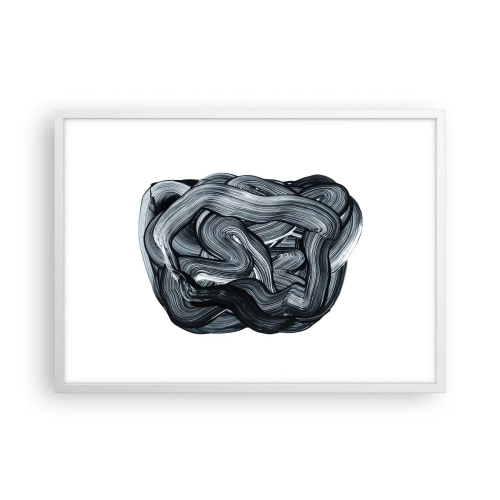 Poster in white frmae - It's Not So simple - 70x50 cm