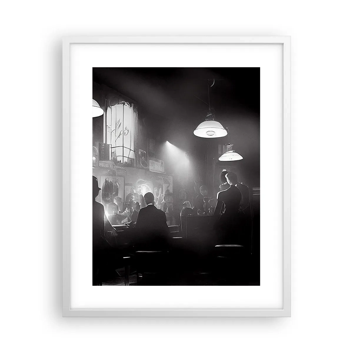 Poster in white frmae - In Jazz Ambiance - 40x50 cm