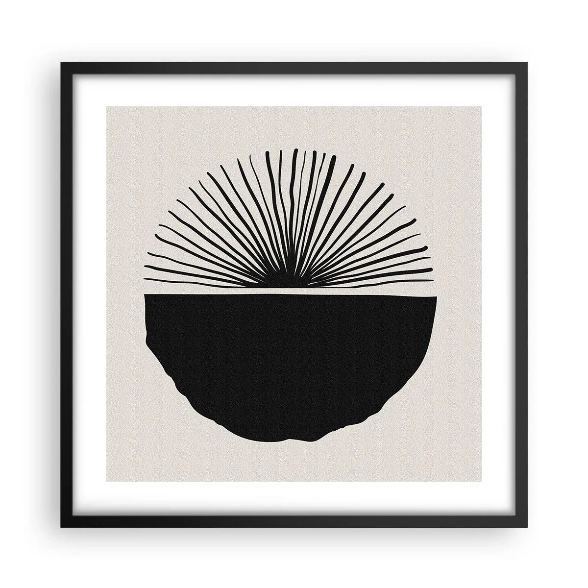 Poster in black frame - Fan of Possibilities - 50x50 cm