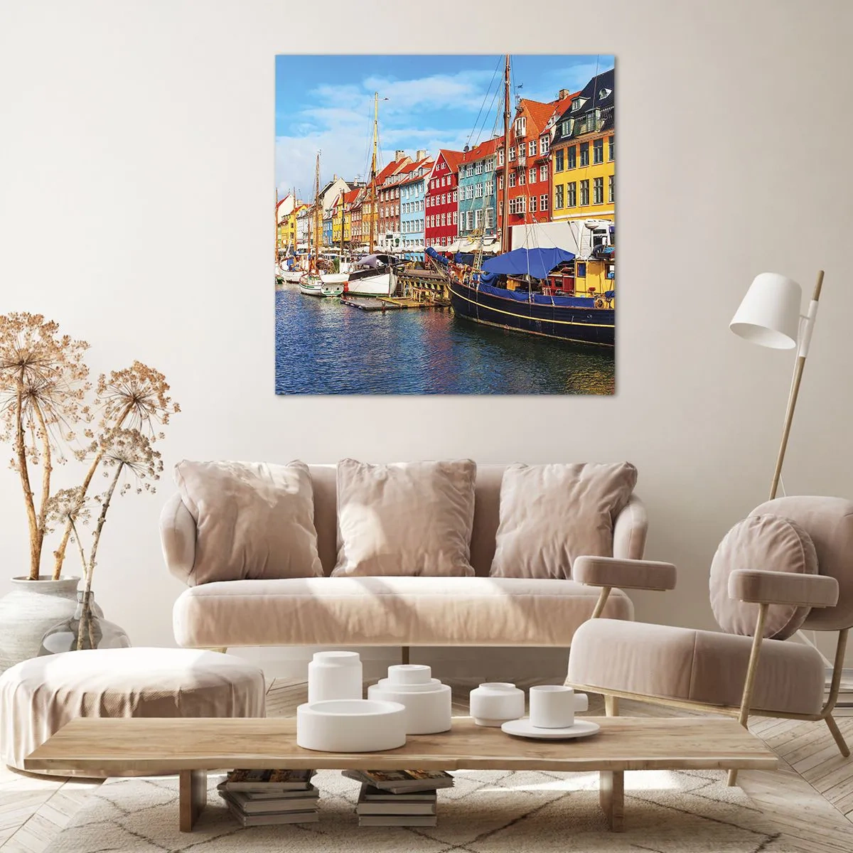 Canvas picture - Joyful Coast - 50x50 cm