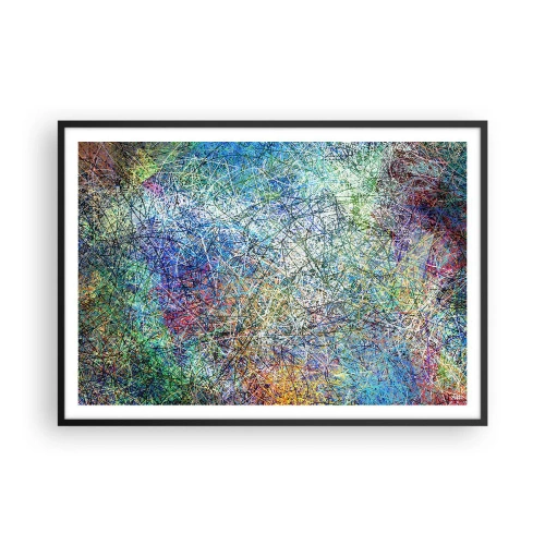 Poster in black frame - It's Not So Simple - 100x70 cm