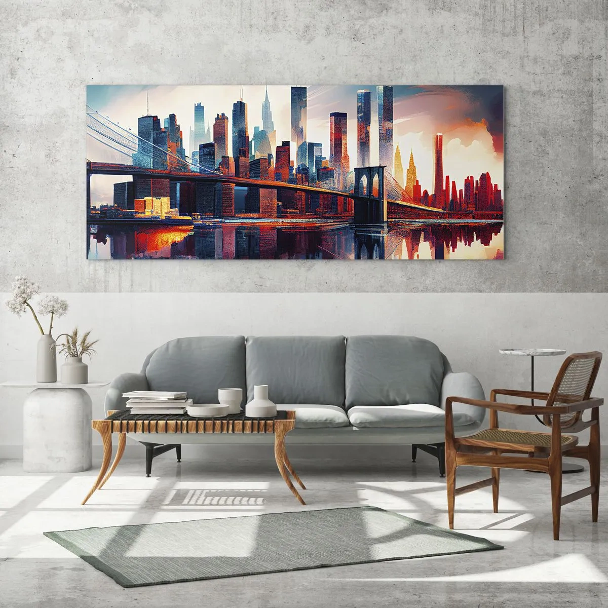 Glass picture - Fabulous New York - 90x30 cm