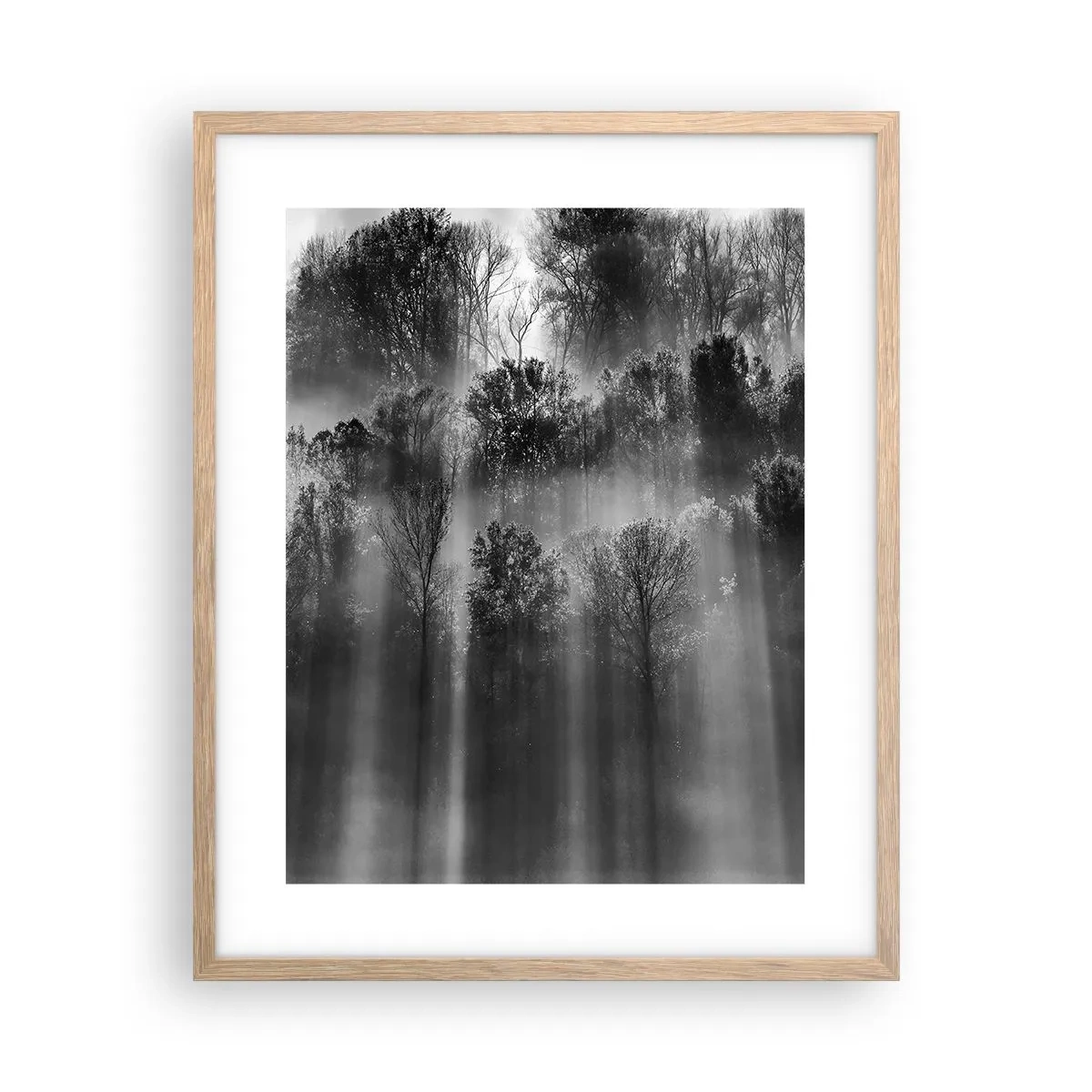 Poster in light oak frame - In the Streams of Light - 40x50 cm