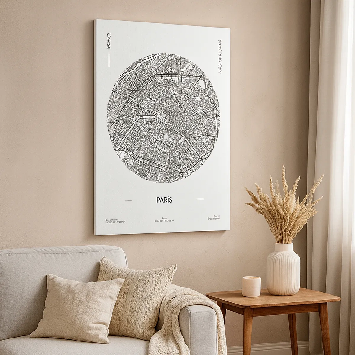 Canvas picture - Anatomy of Paris - 50x70 cm