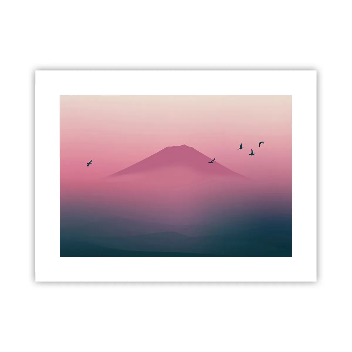 Poster - Wanderers above Clouds - 40x30 cm