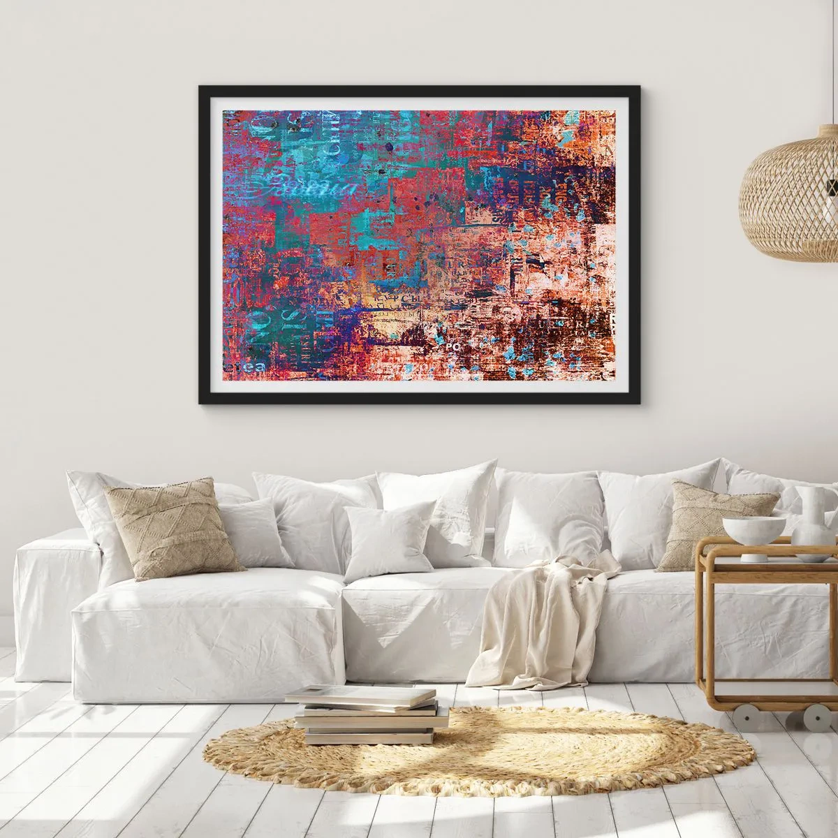 Poster in black frame - Memory and Oblivion - 70x50 cm