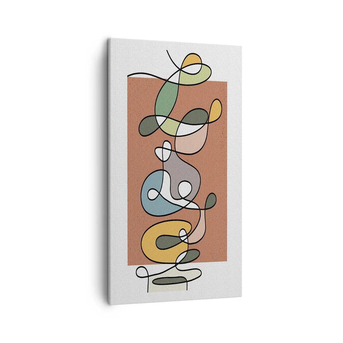 Canvas picture - Abstract: Colourful Dance - 45x80 cm