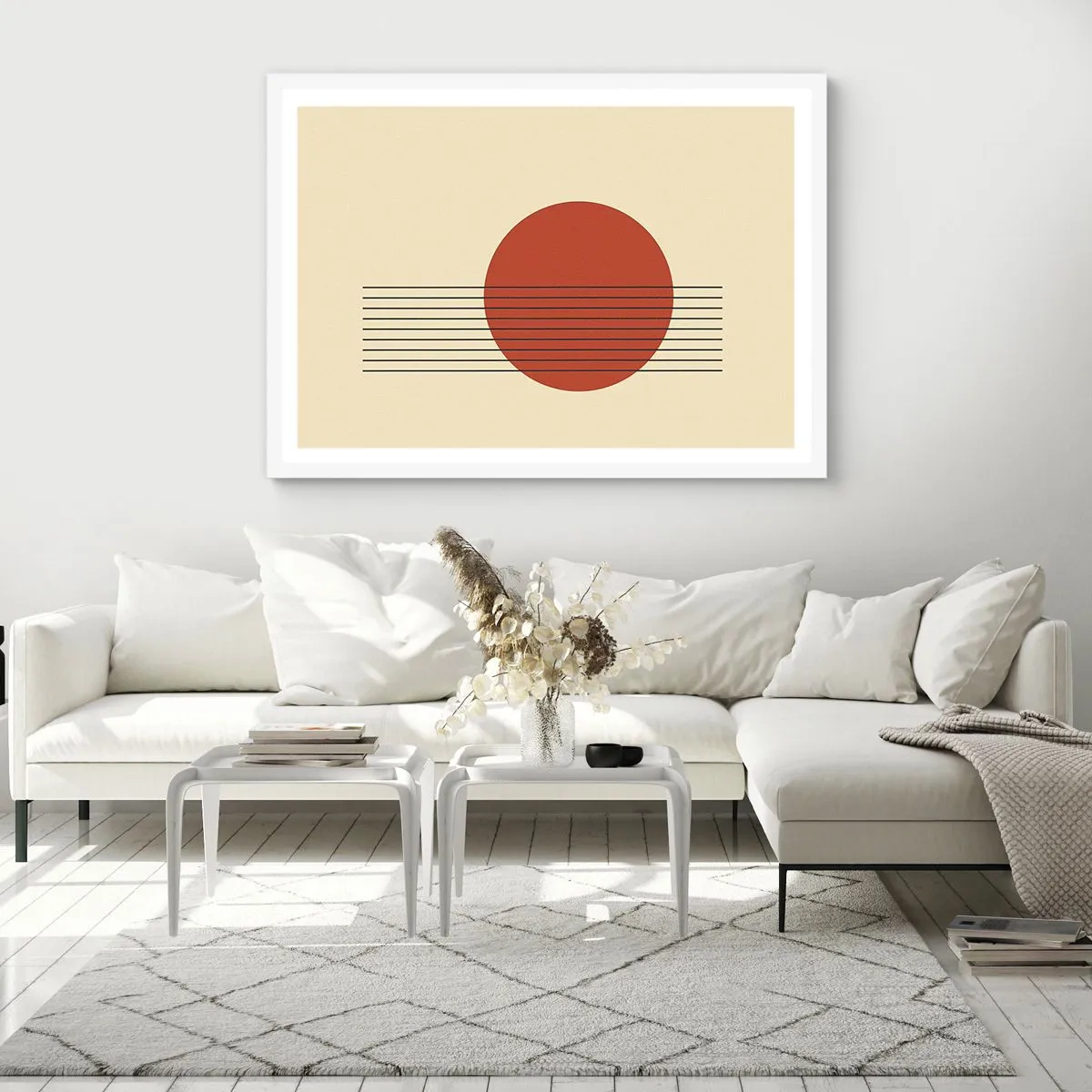 Poster in white frmae - Around and Beoynd - 40x30 cm