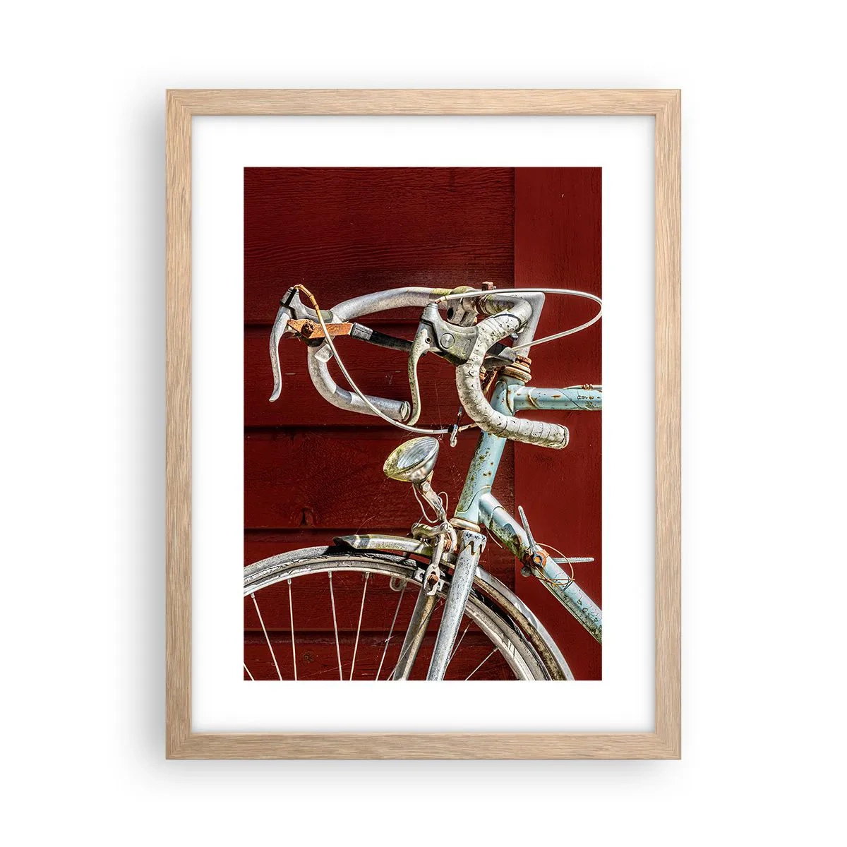 Poster in light oak frame - Born for Victories - 30x40 cm