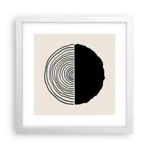 Poster in white frmae - Half-half - 30x30 cm