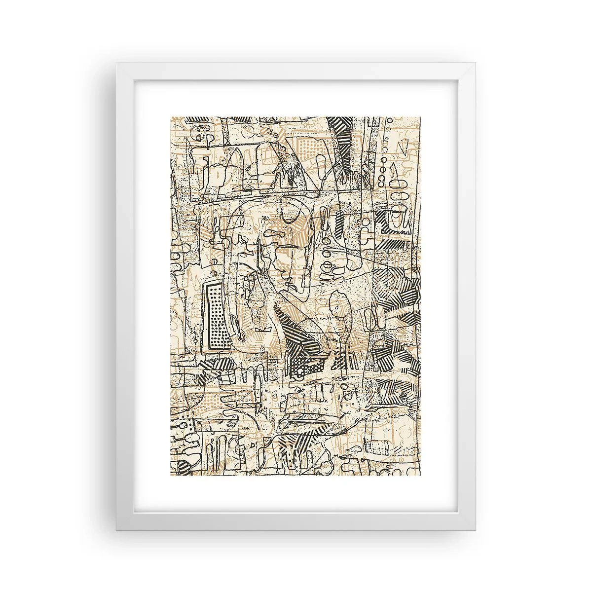 Poster in white frmae - Waiting to Be Decoded - 30x40 cm