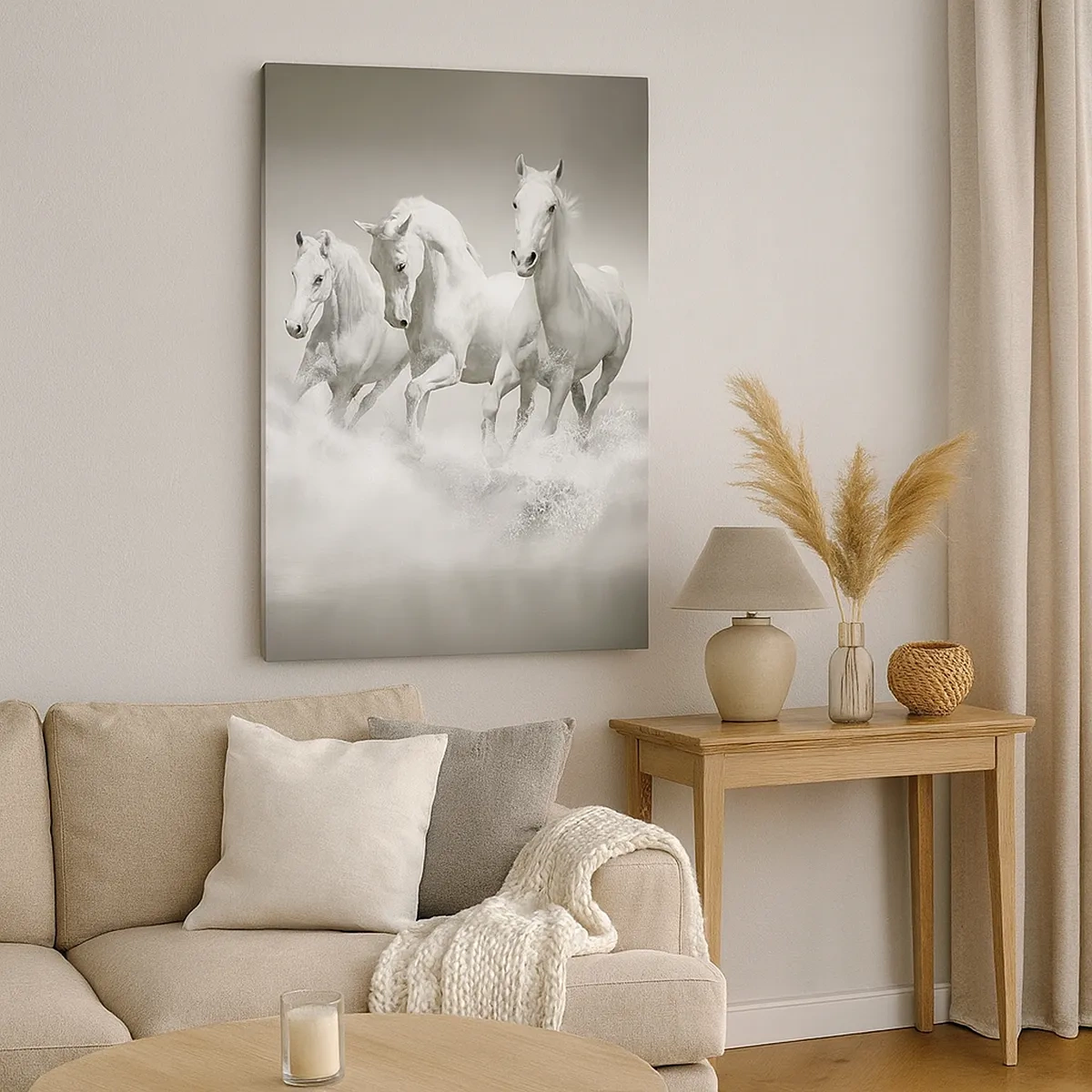 Canvas picture - White Madness - 50x70 cm
