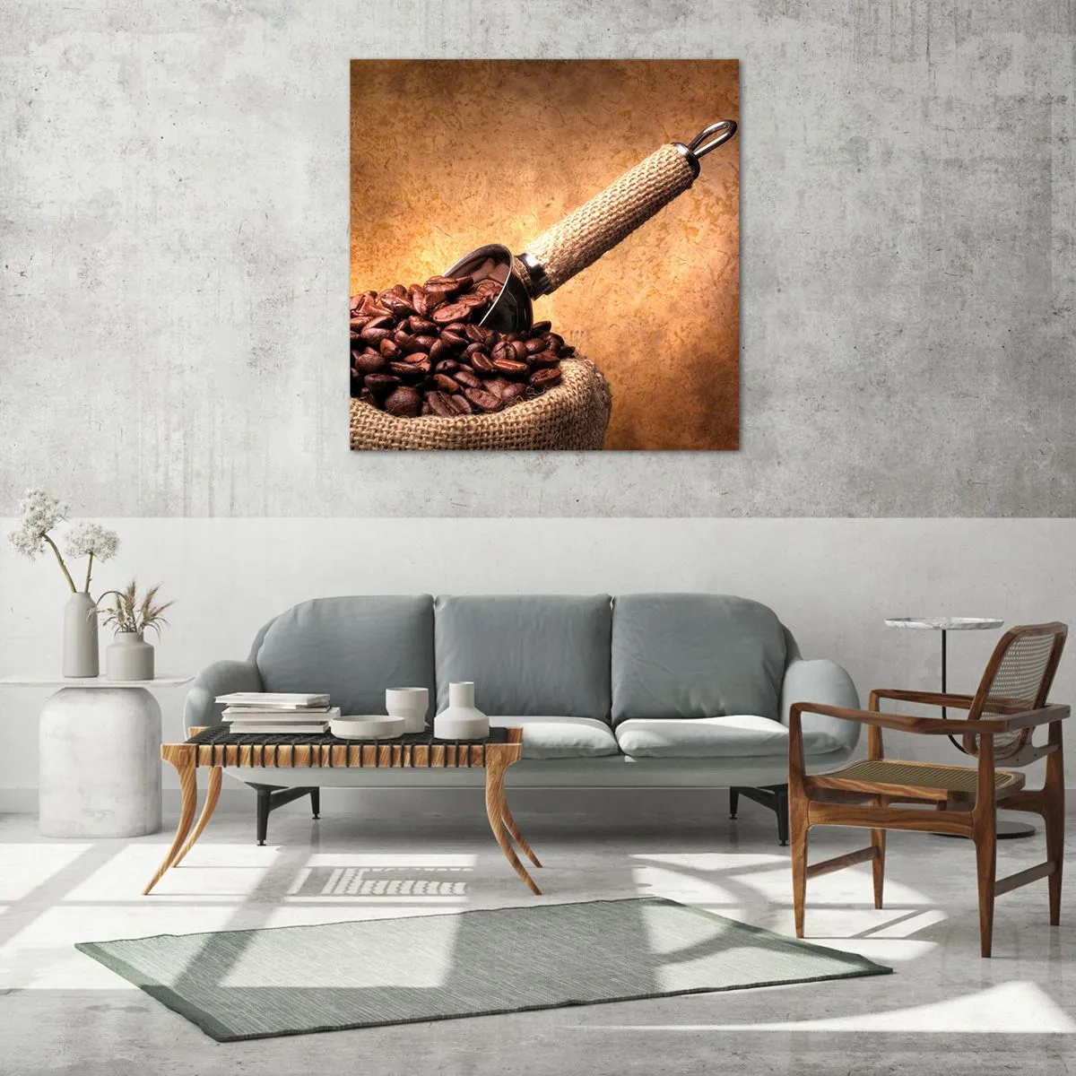 Glass picture - Grain of Flavour - 60x60 cm