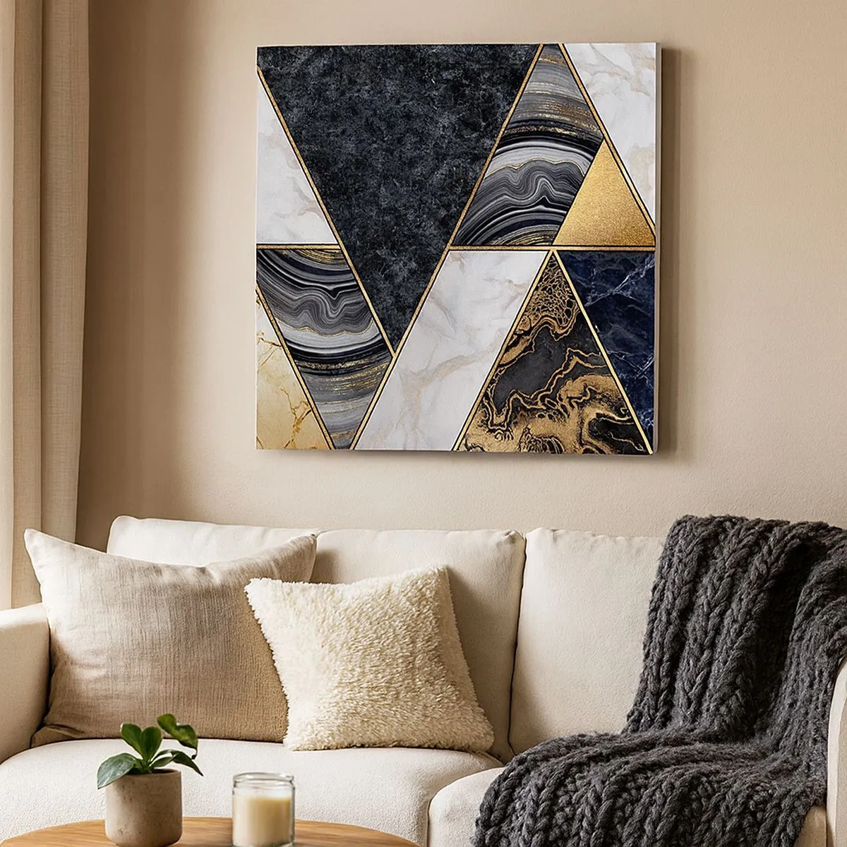 Canvas picture - Stone on Stone - 30x30 cm