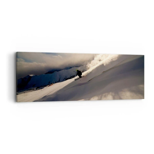 Canvas picture - Mountain Challenge Accepted - 90x30 cm