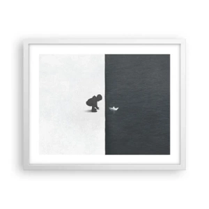 Poster in white frmae - Big Voyage - 50x40 cm