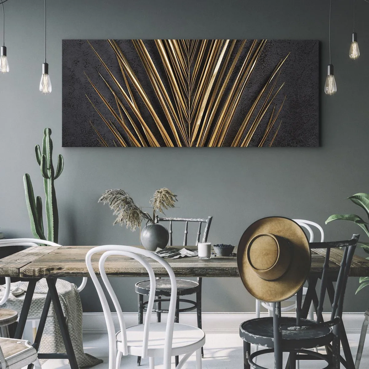 Canvas picture - Gold of the Tropics - 90x30 cm