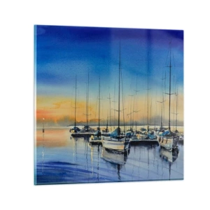 Glass picture - The End of a Good Day - 60x60 cm