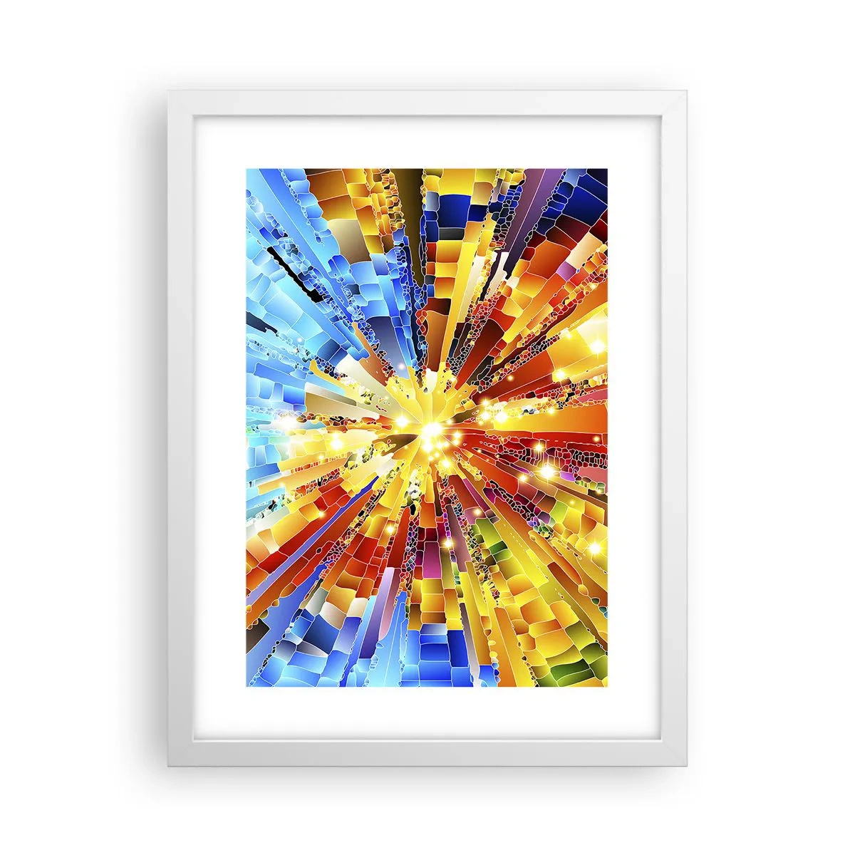 Poster in white frmae - In Medias Res - 30x40 cm