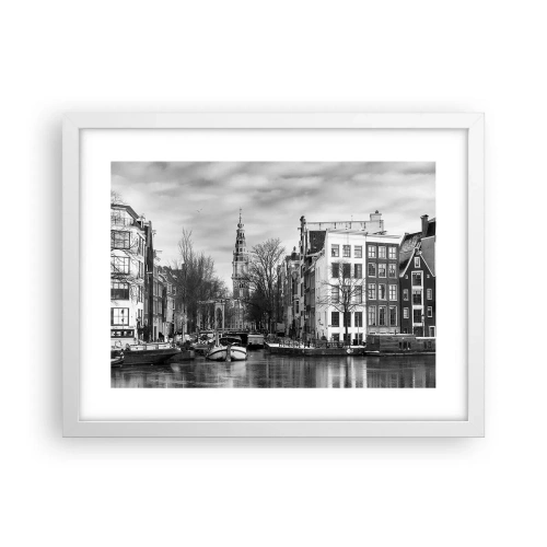 Poster in white frmae - Amsterdam Atmosphere - 40x30 cm