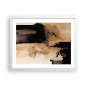Poster in white frmae - Intriguing Abstract - 50x40 cm