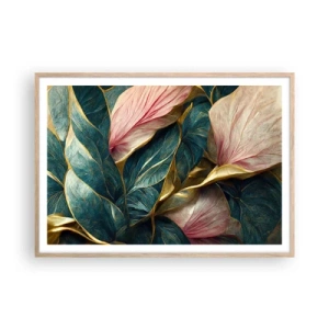 Poster in light oak frame - Natural Elegance and Style - 100x70 cm