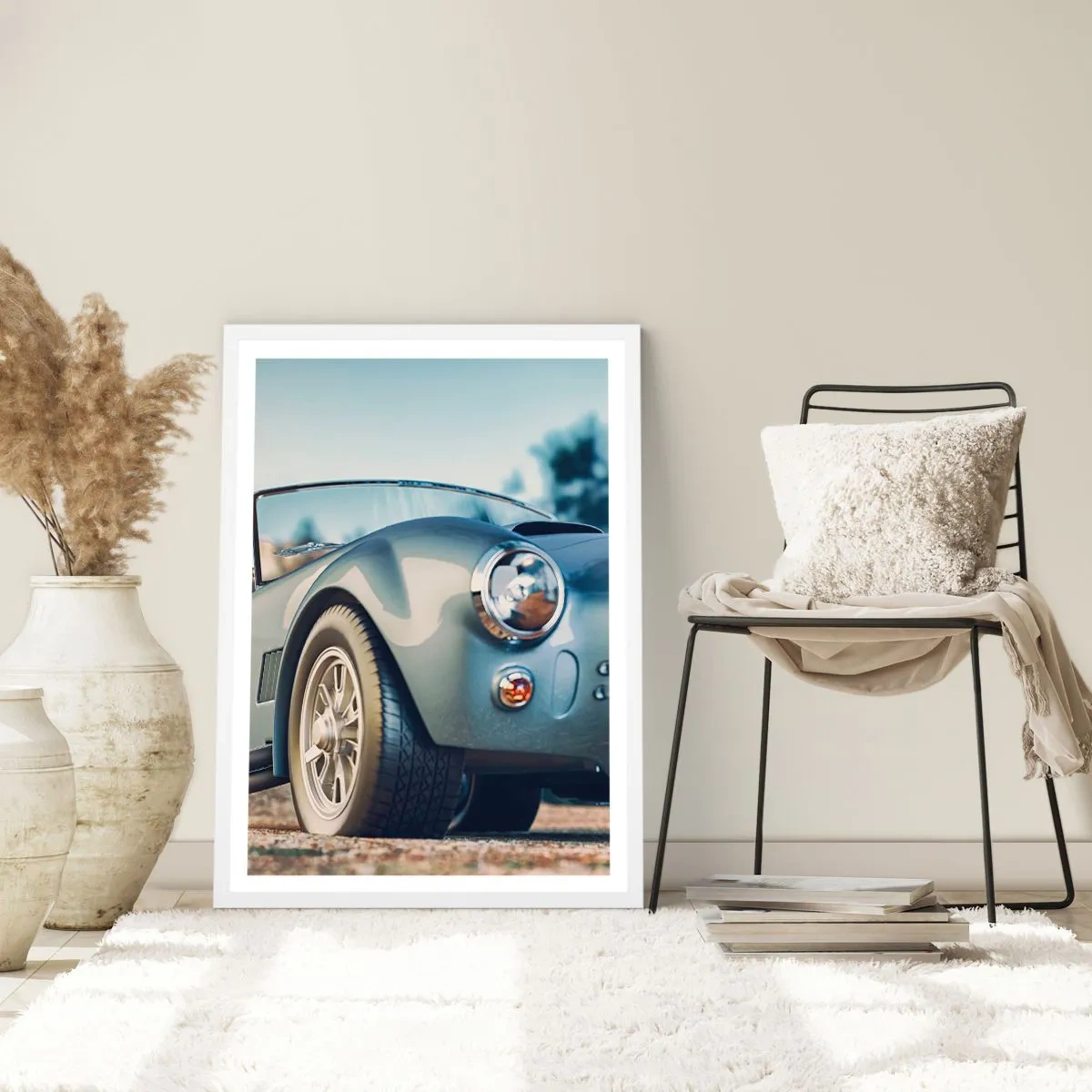 Poster in white frmae - Styel Is What Counts - 70x100 cm