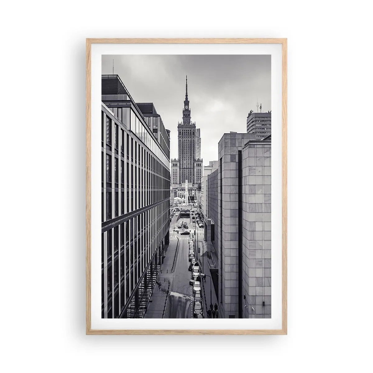 Poster in light oak frame - Warsaw Valley - 61x91 cm