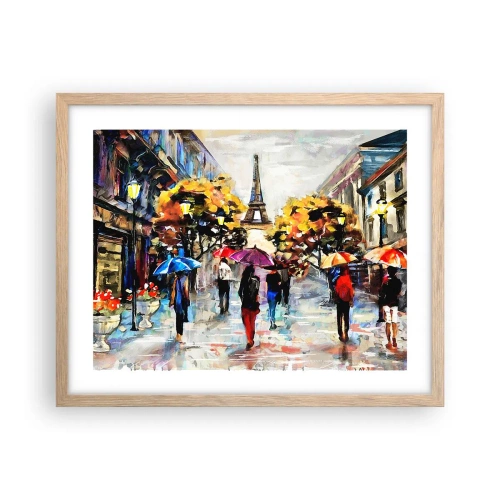 Poster in light oak frame - Especially Beautiful in Autumn - 50x40 cm