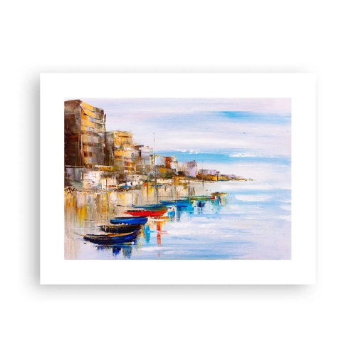 Poster - Multicolour Town Marina - 40x30 cm