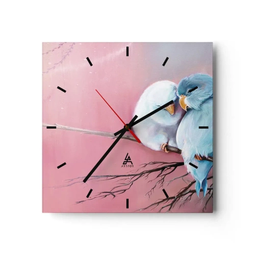 Wall clock - Clock on glass - What Can We Add? - 30x30 cm