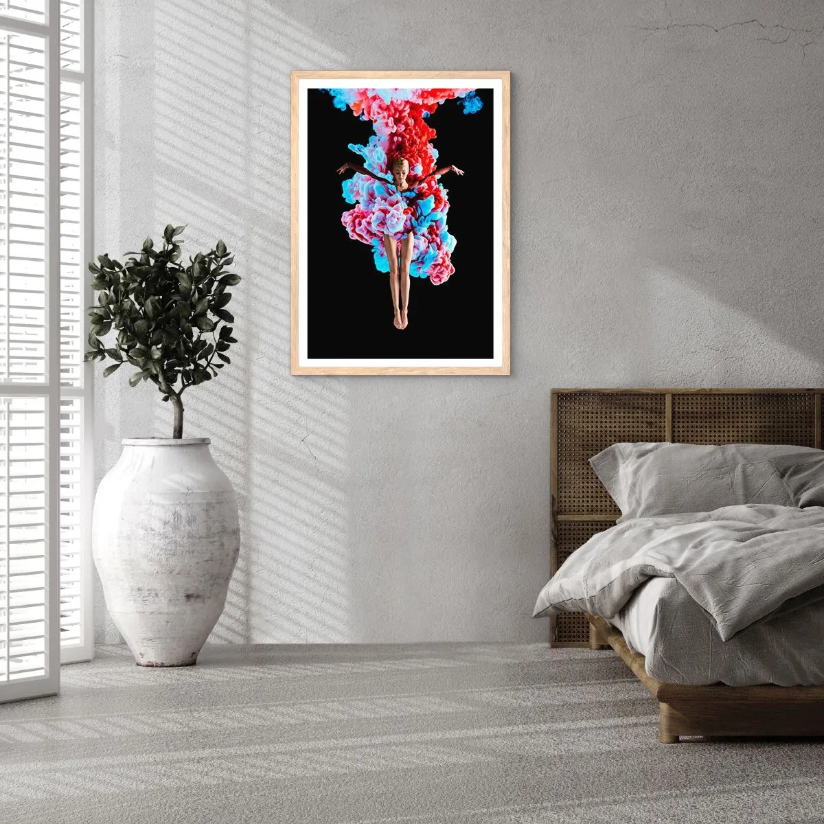 Poster in light oak frame - In Full Bloom - 40x50 cm