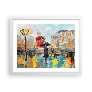 Poster in white frmae - Parisian Legends - 50x40 cm