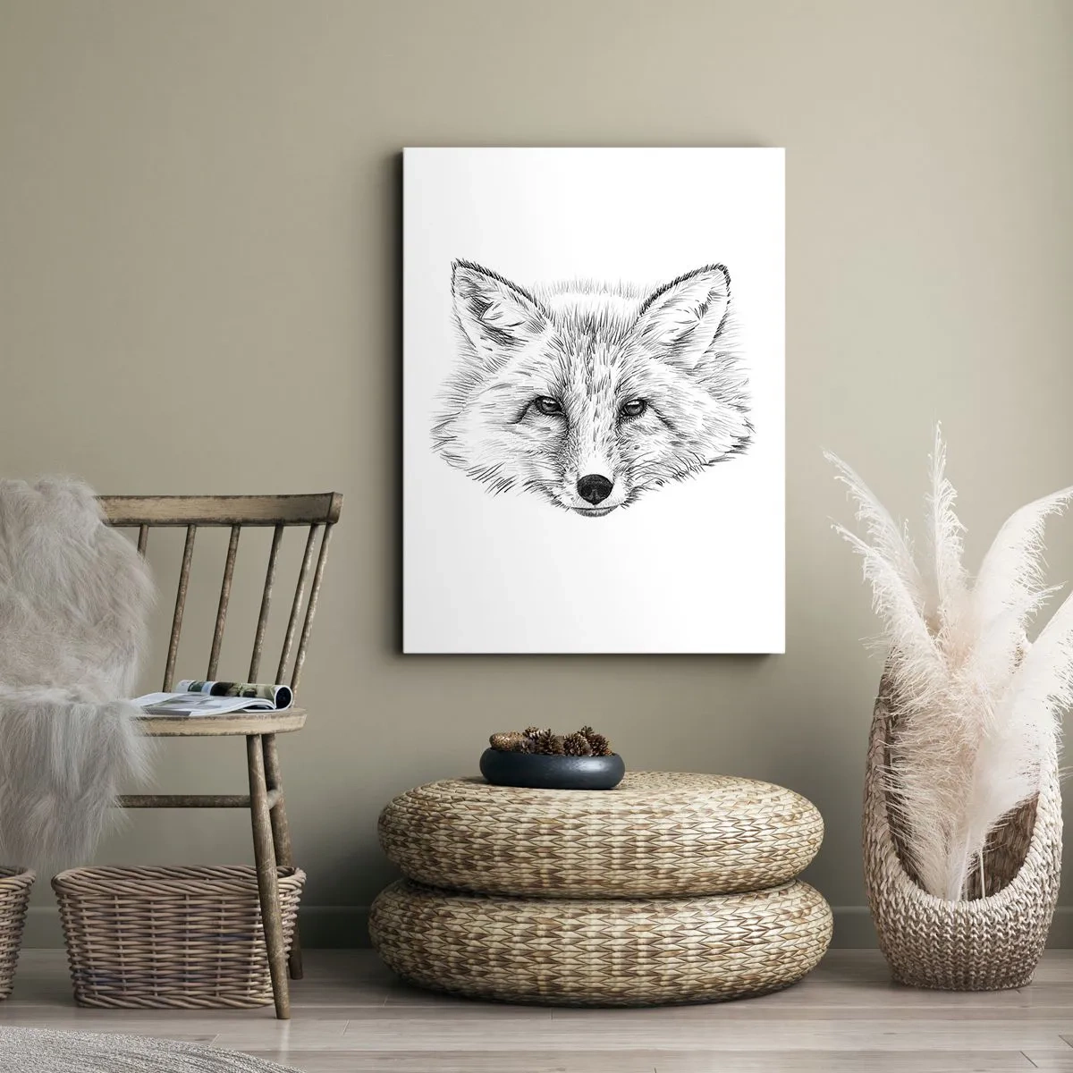 Canvas picture - Foxy Look - 80x120 cm
