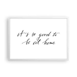 Poster in white frmae - Whole Truth - 70x50 cm