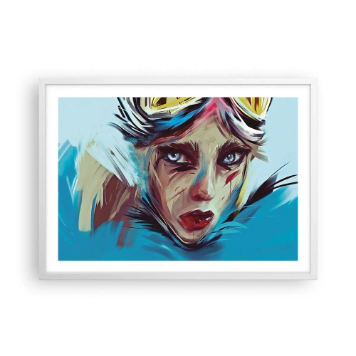 Poster in white frmae - Road Mistress - 70x50 cm