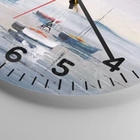 Clock face with numbers