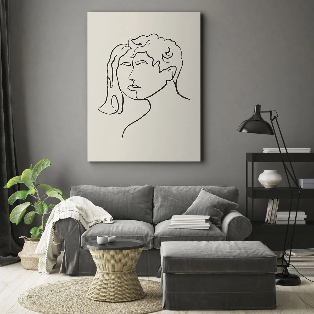 Canvas picture - And It Became One - 55x100 cm