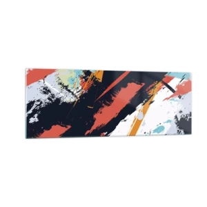 Glass picture - Dynamic Composition - 140x50 cm